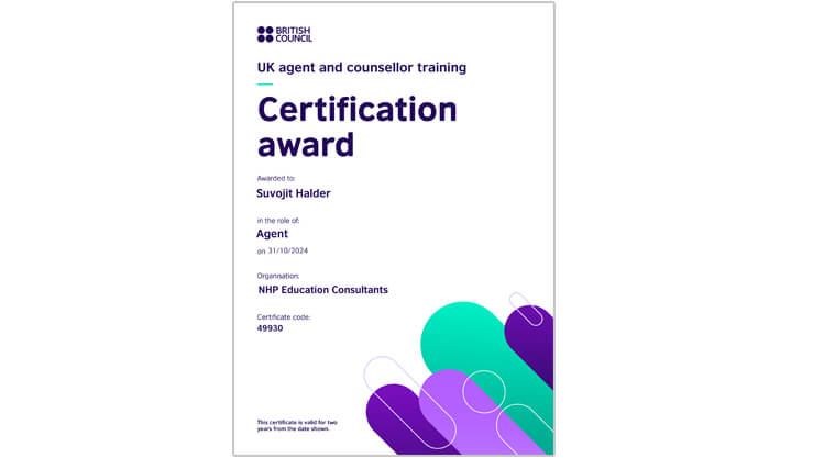 Staff 2 British Council Certificate
